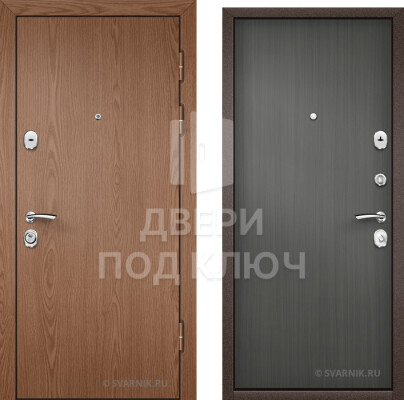 Металлическая входная дверь под ключ в коттедж ДПК-5019