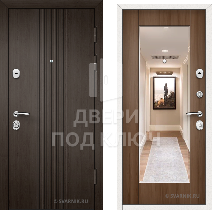 Входная утепленная дверь на дачу ДПК-10084