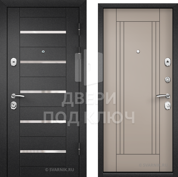 Входная дверь под ключ в коттедж ДПК-5028