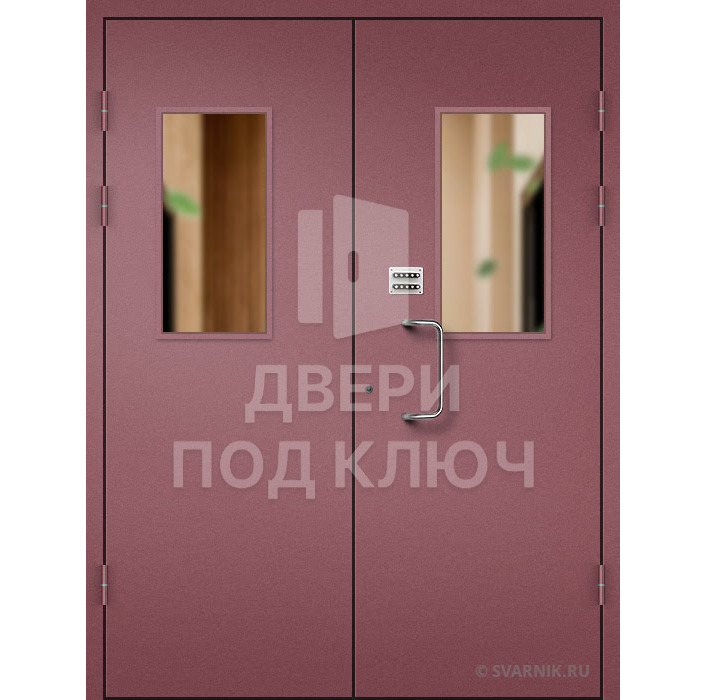 Металлическая подъездная дверь с кодовым замком ДПК-13803